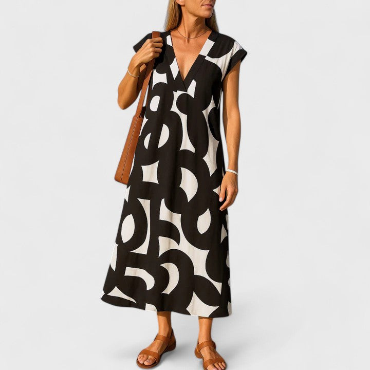 Valery - Flowing V-Neck Dress