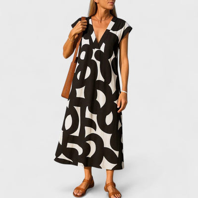 Valery - Flowing V-Neck Dress
