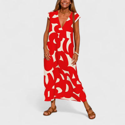 Valery - Flowing V-Neck Dress
